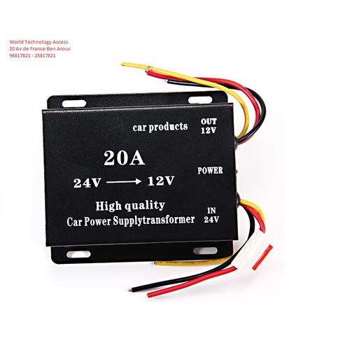 convertisseur 24v-12v 20A 